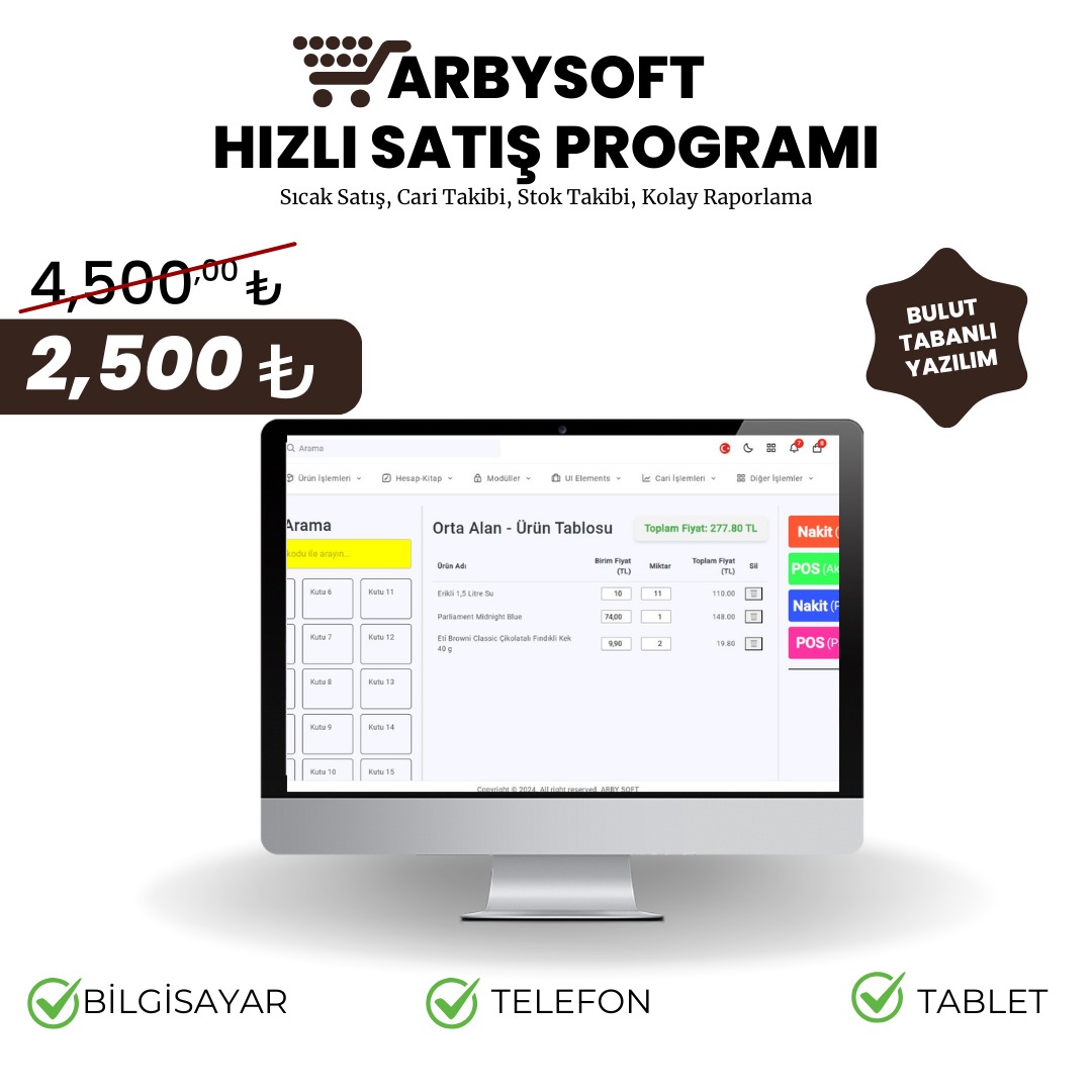 ArbySoft Market Hızlı Satış Yazılımı